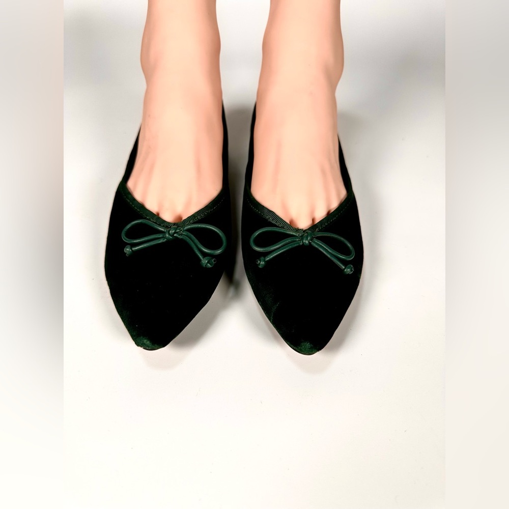 Birdies NWOT Goldfinch Velvet pointed toe ballet flats - Picture 2 of 10